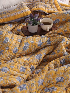 Jaipuri Algodón hecho a mano Floral edredón Razai colcha edredón indio Jaipuri bloque estampado edredón impreso Reversible Razai - Product Image 5