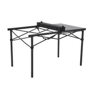 Wholesale Picnic <b>Outdoor</b> Black Portable <b>Folding</b> Metal Camping <b>Table</b> Aluminum for Family Camping - Product Image 2