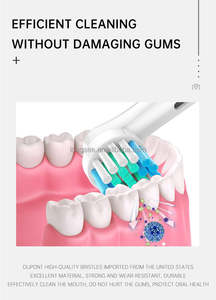 EB17-X Lot de <span class=keywords><strong>4</strong></span> Têtes de Rechange Souples en Nylon pour Brosse à Dents Électrique, Pliables, Alimentées par Piles, pour Usage Domestique et Dentistes - Product Image 6