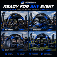 Tente de paddock gonflable imperméable pour sports automobiles professionnels CATC avec pompe à air électrique |   Solution de Branding Complet pour les Équipes de Course |