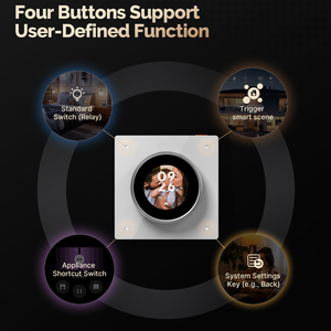 Nuevo Panel de Control Inteligente para el Hogar con Pantalla Táctil Giratoria Tuya, WiFi, Control por Voz Alexa Integrado y Fondo de Pantalla Personalizable - Product Image 5