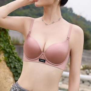 No Trace Beautiful Back Small Chest Reunidos para um olhar grande Reunidos Seios Acessório No <span class=keywords><strong>Steel</strong></span> Ring Bra - Product Image 5