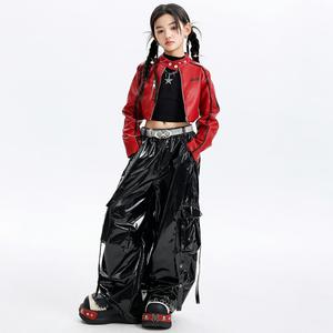 Conjunto de Chaqueta de Danza Jazz para Niñas, Diseño Moderno de Manga Larga, Ropa Elegante para Prácticas de Baile Infantil - Product Image 4