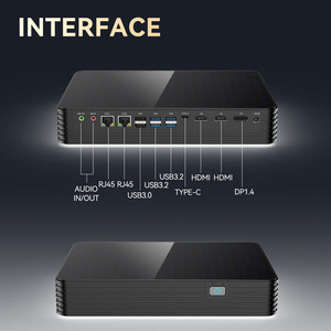 XCY 2 RJ45 Ethernet Mini PC AMD R9, 5900HX DDR4 HD DP Wifi6 Win11 komputer <span class=keywords><strong>Desktop</strong></span> kantor mikro dengan kipas - Product Image 6