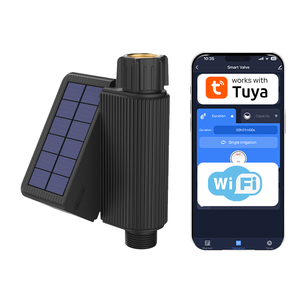 Nueva Válvula de Agua Inteligente <span class=keywords><strong>Solar</strong></span> Tuya Modelo WL-ZDF01T para Jardín y Hogar, Temporizador Inteligente, Medidor de Flujo, Fácil Instalación, ABS - Product Image 1