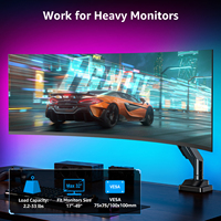 Support de bureau robuste pour moniteur de 22 à 43 pouces, bras pour moniteur ultra-large