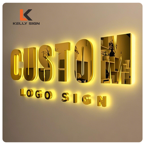 Kelly dấu hiệu tùy chỉnh ngoài trời 3D thắp sáng LED kinh doanh biển văn phòng sử dụng LED kênh thư dấu hiệu cho hướng quảng cáo - Product Image 2