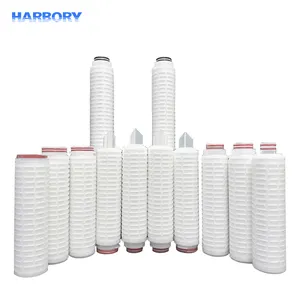 Ultra Pure Water Filtration 0.45 Micron PTFE Cartridge Filter 20 Inch Polypropylene Pleated Filter Cartridge