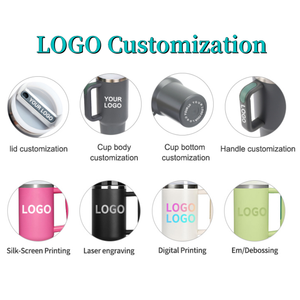 Y2023 הרפתקה מותאמת אישית h2.0 נירוסטה ואקום נסיעות כוסות קפה 40 עוז עם ידית וקש - Product Image 4