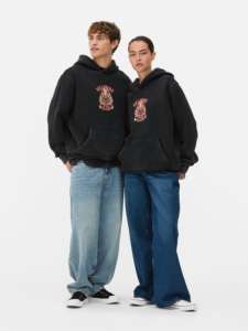 Sweat à <span class=keywords><strong>capuche</strong></span> pour homme avec poche kangourou - Impression graphique <span class=keywords><strong>Stranger</strong></span> <span class=keywords><strong>Things</strong></span> Hellfire Doublure en polaire douce <span class=keywords><strong>Capuche</strong></span> à cordon - Product Image 4