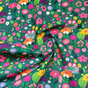 Vestido Camisero 100% Algodón, Tela Popelina, Estampado Floral, Tela <span class=keywords><strong>de</strong></span> Algodón Popelina - Product Image 1