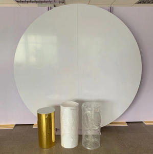 <span class=keywords><strong>Soporte</strong></span> de Fondo Circular de Acrílico Blanco para Pared, <span class=keywords><strong>Soporte</strong></span> de Fondo Circular de Acrílico Blanco para Bodas - Product Image 4