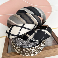 CLARMER Accessoires de cheveux personnalisés pour femmes Bandeau rembourré à motif léopard européen américain Nouveau design personnalisé