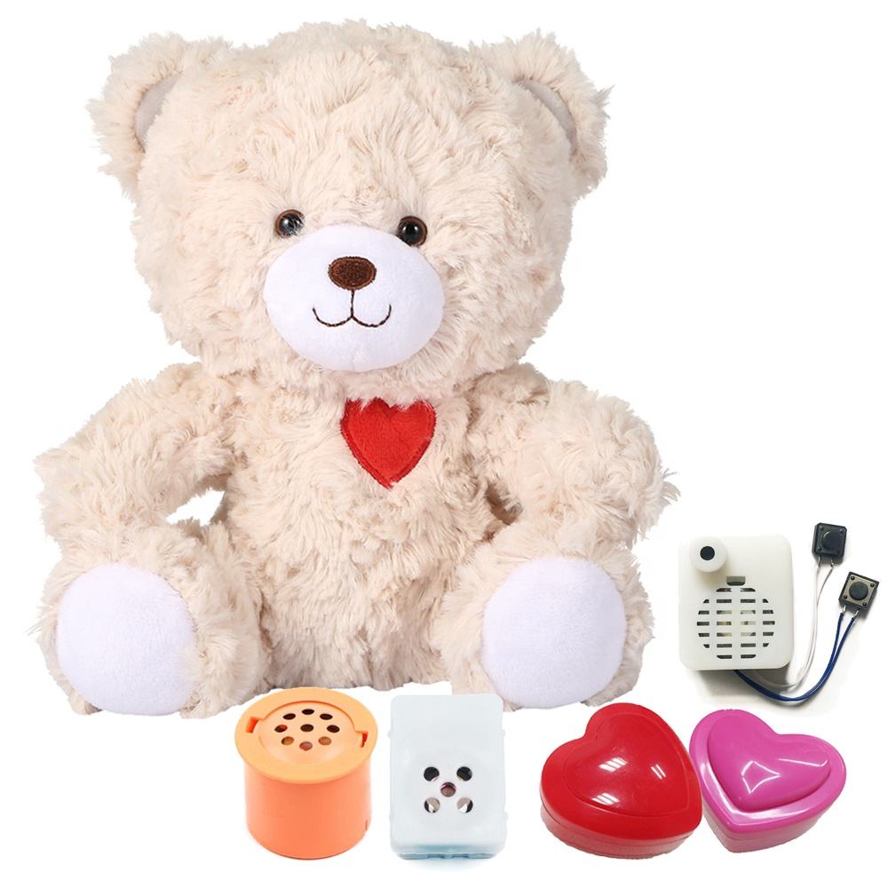 Voice Recording Bear Sound Recordable Plush Toy Teddy Bear