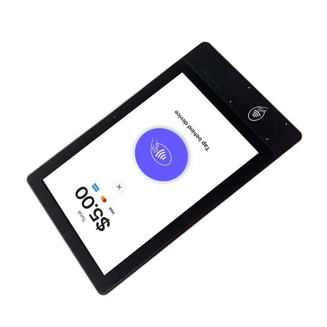 Easy Tap Pay Android Front NFC Tablet 10 Inch Android 14 OS Charity Donation Tablet With Wall Mount Table Stand NFC Tablet