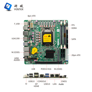 Nhà máy nhỏ <span class=keywords><strong>ITX</strong></span> Bo mạch chủ Intel lga1200 DDR4 6 SATA3.0 HD DP 4K hiển thị 2 LAN Com 8 USB công nghiệp NAS Bo mạch chủ - Product Image 5
