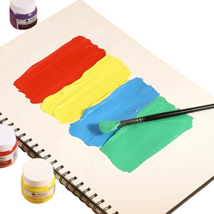 Ensemble <span class=keywords><strong>de</strong></span> peintures acryliques pour tissu <span class=keywords><strong>Marie</strong></span>'s, 50 ml, 24 couleurs, résistantes à la décoloration et imperméables, pour vêtements, chaussures, toile, verre et papier, art DIY - Product Image 3