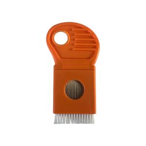 Manico in plastica in acciaio inox aghi protetti pidocchi pidocchio pidocchio pettine con Nylon spazzola autopulente - Product Image 3