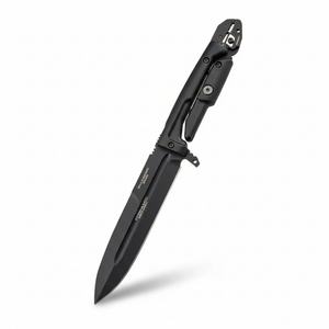 Navaja de Bolsillo ER Silence de Alta Calidad con Mango de Goma y Hoja de Acero Inoxidable, Personalizable OEM, Portátil para Supervivencia al Aire Libre - Product Image 1