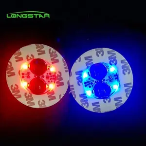 PT-1220 LED Coaster LED ขวดสติกเกอร์ LED ขวดกระพริบสติกเกอร์ 3M ผู้ผลิต LED ขวดไฟใหม่ปี 1 ชิ้น