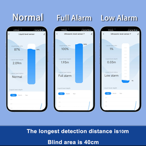 TLC2404LS RS485 Starkes Signal Smart Tuya Gerät Ultraschall-Sensor Wassertank-Füllstandsmonitor mit Alarm LCD-Anzeige - Product Image 6