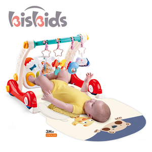 Neuer 4-in-1 Spielzeug-Babywalker <span class=keywords><strong>Baby</strong></span>-Gym Musikalisches Keyboard-Klavier Weiche Spielmatten Kinder-Teppich Spielmatte - Product Image 2
