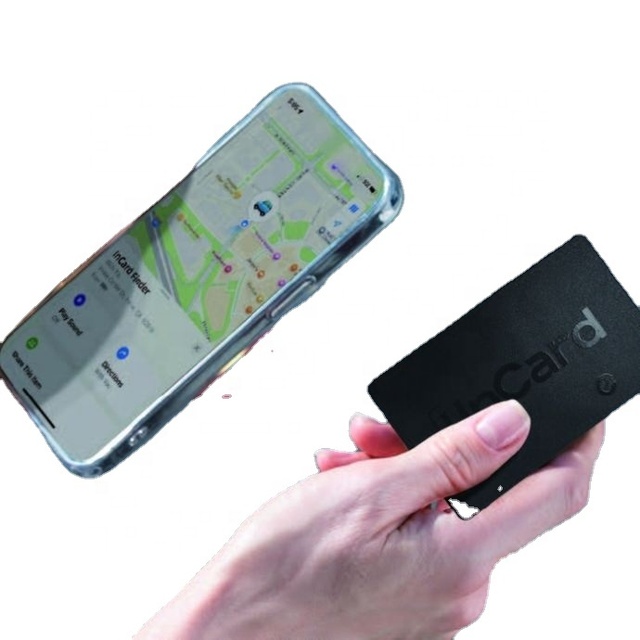 Ultra-Thin Card Wallet Air Tag for Tracker with Anti-Lost & Anti-Theft Alarm MFi Certified GPS LBS Silicone/Rubber