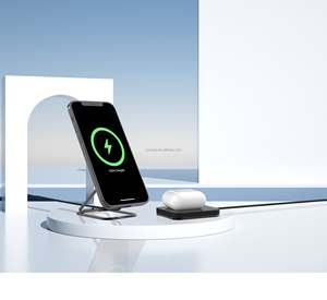 Cargador Inalámbrico Magnético 2 en 1 Plegable de 15W, Nuevo Diseño 2023, Cargador Original para <span class=keywords><strong>iPhone</strong></span> y <span class=keywords><strong>Airpods</strong></span> - Product Image 6