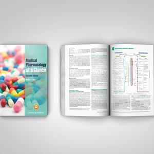 Farmacologia medica a colpo d'occhio medico libro di testo stampa personalizzata piccola MOQ rilegatura per cucire perfetta - Product Image 4