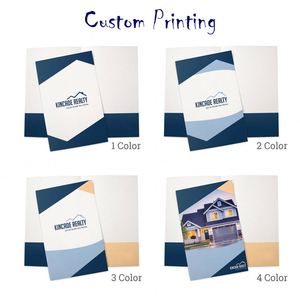 Custom Printing Glossy Matt Presentation <b>Folders</b> Personalized <b>A4</b> Letter Size Paper <b>Folders</b> With Two Pockets for Magazine Events - Product Image 4