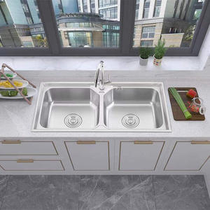 Popolare moderno in acciaio inox doppia ciotola pressato <span class=keywords><strong>lavello</strong></span> per <span class=keywords><strong>cucina</strong></span> <span class=keywords><strong>doppio</strong></span> <span class=keywords><strong>lavello</strong></span> <span class=keywords><strong>cucina</strong></span> - Product Image 5