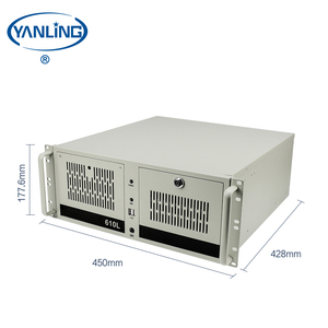 Serveur industriel 4U économique monté en rack, Core i7 6700 Quad, serveurs de stockage NAS avec 6 ports COM et DVI-D, serveur monté en rack - Product Image 2
