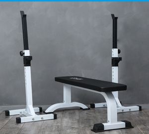 Banco de pesas plegable de acero ajustable y duradero para entrenamiento de fuerza, soporte para sentadillas y levantamiento de pesas en gimnasio - Product Image 3