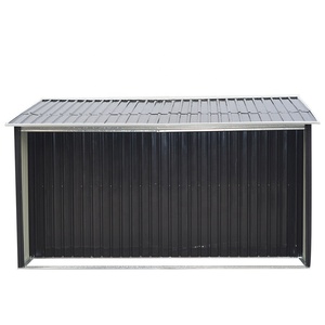 10x8 đỉnh mái thời tiết kháng Kim Loại Lớn Vườn log lưu trữ nhà kho với mở rộng củi log cửa hàng - Product Image 4