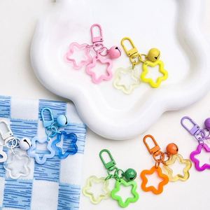 Promotion : Porte-clés Mini Clochette Étoile en Gelée Mignonne, Breloque Pentagramme en Acrylique Couleur Bonbon Fantaisie Kawaii, Accessoires de Porte-clés - Product Image 4