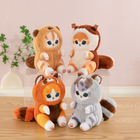 Boneka Gantungan Kunci Mofusand Kucing Lucu Langsung dari Pabrik, Super Lembut 10cm, Mainan Hewan Isi Kapas PP, Penghibur Unisex