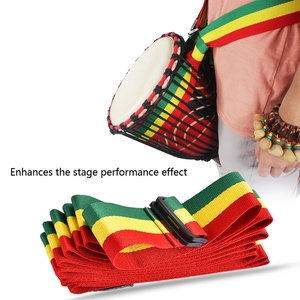 <span class=keywords><strong>Correa</strong></span> de Hombro <span class=keywords><strong>para</strong></span> Djembé, Tricolor, Portátil, Estilo Africano, <span class=keywords><strong>para</strong></span> Actuaciones en Escenario - Product Image 3