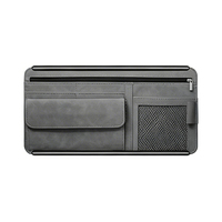 Support multifonctionnel pour cartes et billets, pince de pare-soleil pour lunettes, accessoires intérieurs de voiture en gros