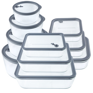 100% Plastic Free 3 Pack 4pcs Set Glass Storage Containers with Lids, Leak-Proof <strong>Meal</strong> <strong>Prep</strong> Containers Lunch <strong>Box</strong> with Glass Lid - Product Image 2