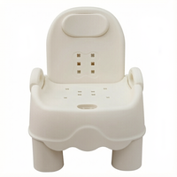 Chaise d'apprentissage ergonomique pour bébé Jade, siège antidérapant pour bain et repas, pour les soins quotidiens, couleurs : vert haricot, crème, rose, gris brume, blanc crème