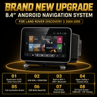 Écran Android 8,4'' Stéréo pour Land Rover Discovery 4 2012-2016 Radio de navigation multimédia portable pour voiture CarPlay WIFI DSP GPS
