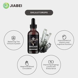 Gouttes de Shilajit naturelles de haute qualité Jiabei Vente en gros d'usine Suppléments de santé améliorant la fonction Lmmune pour adultes - Product Image 5