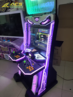 Machine d'arcade de combat ACS, borne verticale à monnayeur, commandes par joystick et boutons, jeux rétro multiples, acrylique de haute qualité, garantie 1 an