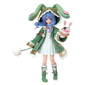 Figurine Anime Sexy 18CM DATE A LIVE Himekawa Yoshino avec Cape à Capuche et Oreilles de Lapin Vertes, Modèle de Poupée, Jouet, Cadeau, Collection PVC - Product Image 1