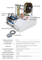 Machine d'étiquetage semi-automatique manuelle GOSUNM pour bouteilles rondes avec imprimante de code de date