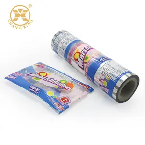 Rollo de película de plástico para embalaje de alimentos, impresión personalizada de grado alimenticio OPP/CPP, película laminada de plástico para envolver Chips de aperitivos