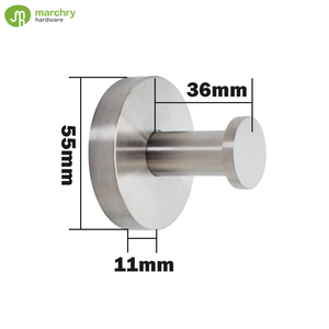 Round Base <b>Bathroom</b> Simple Design Stainless Steel Towel <b>Hook</b> - Product Image 2