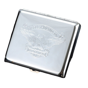 <strong>Yamo</strong> Embossed Engraved Anti-Pressure Vaporizer Rechargeable Luxury Pu Leather Wooden Men's Portable Square Model Cigarette Case - Product Image 1