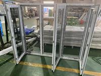 Rideau à persiennes en verre trempé pour les villas, style américain, imperméable, UPVC, PVC, fenêtre battante, design minimaliste