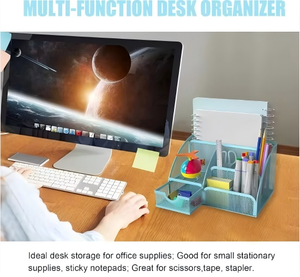 <span class=keywords><strong>2025</strong></span> <span class=keywords><strong>New</strong></span> Quảng Trường Kim Loại Thủ Công Mỹ Nghệ Sắt Dây Lưới Chủ Bút Với 4 Ngăn Bàn Tổ Chức Và Lịch Cho Văn Phòng Máy Để Bàn Sử Dụng - Product Image 4